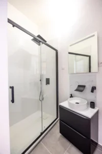 Salle de bain, gîte intramuros, gîtes de la vicomté, gîte du bon secours